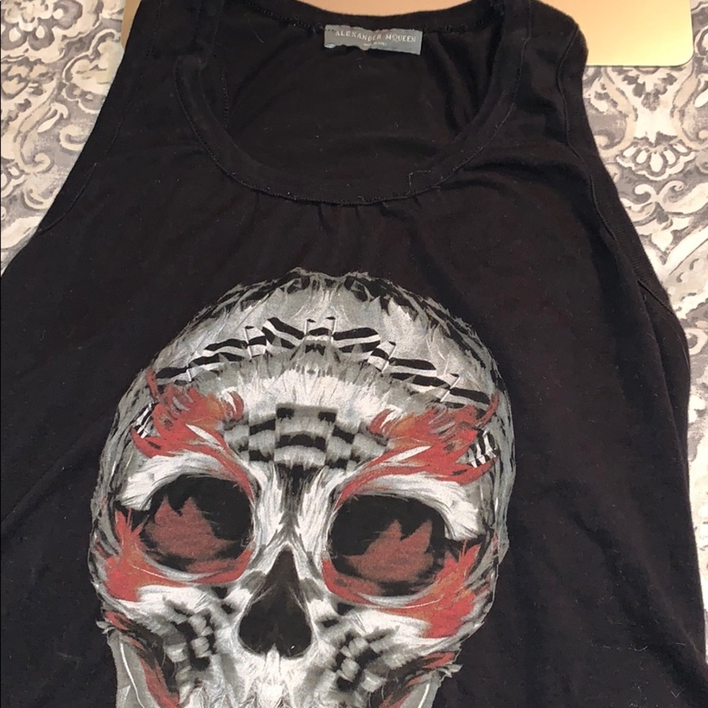 Alexander McQueen skull shirt